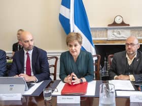 First Minister Nicola Sturgeon chairs the Scottish energy summit. Picture: Lesley Martin - Pool/Getty Images
