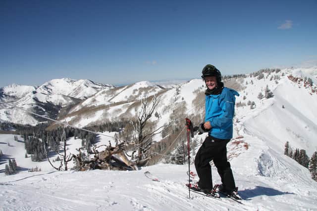 Ted Wilson, former mayor of Salt Lake City, looking beyond the boundary rope, Canyons ski resort, Utah, 2013 PIC: Roger Cox / The Scotsman
