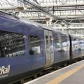 The couple were on a Scotrail service between Glasgow and Edinburgh. Pic: Contributed