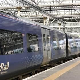 The couple were on a Scotrail service between Glasgow and Edinburgh. Pic: Contributed