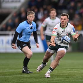 Scotland scrum-half Ben White in action for London Irish. (Photo by Stu Forster/Getty Images)