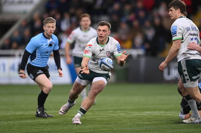 Scotland scrum-half Ben White in action for London Irish. (Photo by Stu Forster/Getty Images)