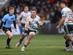Scotland scrum-half Ben White in action for London Irish. (Photo by Stu Forster/Getty Images)
