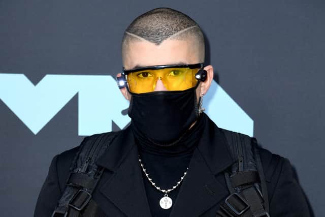 Bad Bunny attending the MTV Video Music Awards 2019 held at the Prudential Center in Newark, New Jersey.