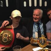 Former boxing champion Alex Arthur (right) has paid tribute to his old coach, the late Joe Fortune, who died last Wednesday aged 90.