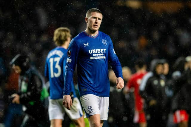 John Lundstram's expression says it all after Rangers' 1-0 loss at Ibrox.