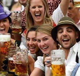Crowds at a previous incarnation of Edinburgh Oktoberfest.