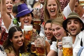 Crowds at a previous incarnation of Edinburgh Oktoberfest.