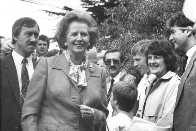 Margaret Thatcher at the 1986 Commonwealth Games in Edinburgh.