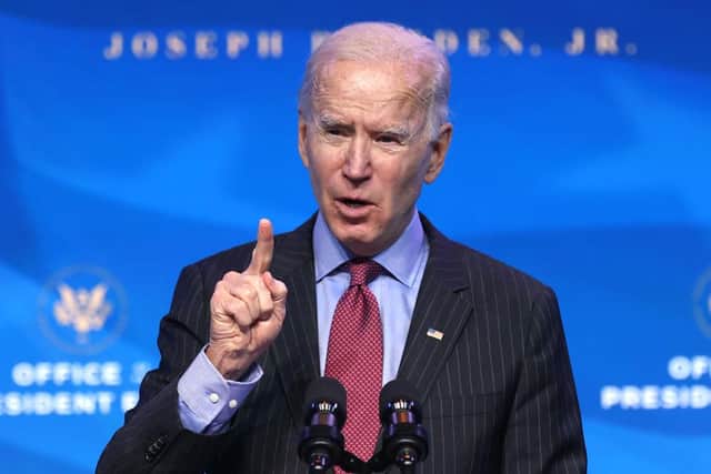 Joe Biden will become the first US president to have a stammer when he is sworn in on 20 January 2021. (Pic: Getty)