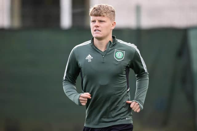 Scott Robertson during a Celtic training session at Lennoxtown. (Photo by Craig Williamson / SNS Group)