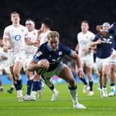 Scotland's Duhan van der Merwe scored two tries in the 29-23 win over England.