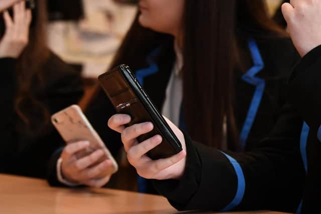 School pupils in Falkirk are being encouraged to cut down on screen time to help them get more sleep. (Pic: John Devlin)