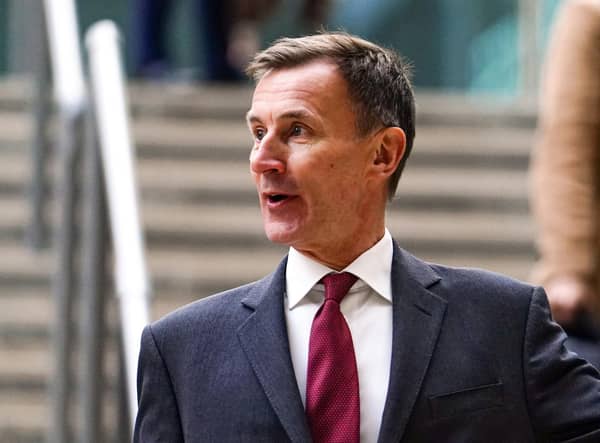 Chancellor Jeremy Hunt. Picture: Jordan Pettitt/PA Wire