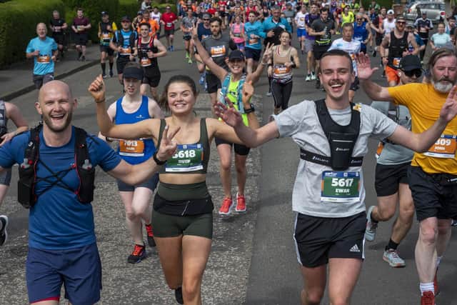 Runners taking part in last year's Edinburgh Marathon Festival. Picture: Andy O'Brien