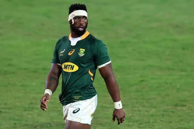 South Africa captain Siya Kolisi was one of 14 Springboks to test positive for coronavirus. Picture: David Rogers/Getty Images