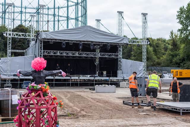 The main stage at the Hidden Door festival site. Picture: Chris Scott