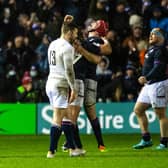 Scotland celebrate a famous win over England.