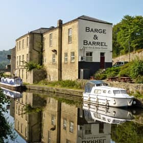 A pub on the Sowerby to Marsden stretch of the Rochdale canal