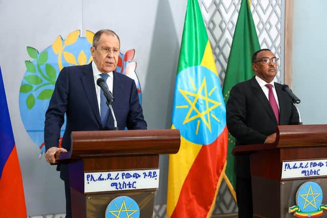 Russian foreign minister Sergei Lavrov and French President Emmanuel Macron are each visiting several African countries this week.