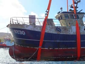 The Louisa was raised from the seabed in Mingulay Bay and taken to the River Clyde for examination.