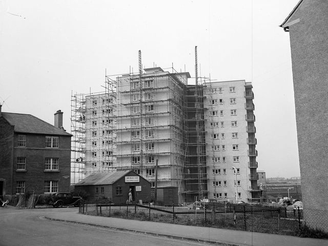 10 storey flats at Moat Street Slateford Edinburgh - Completed