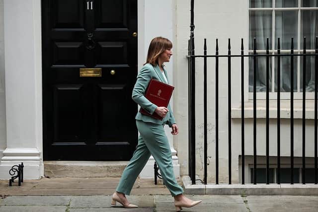 Chancellor of the Exchequer Rachel Reeves leaves from 11 Downing Street on Wednesday before heading to Parliament to present her Spending Review  (Picture: Henry Nicholls/AFP)