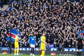 The Union Bears were in full voice during the match against Morton.