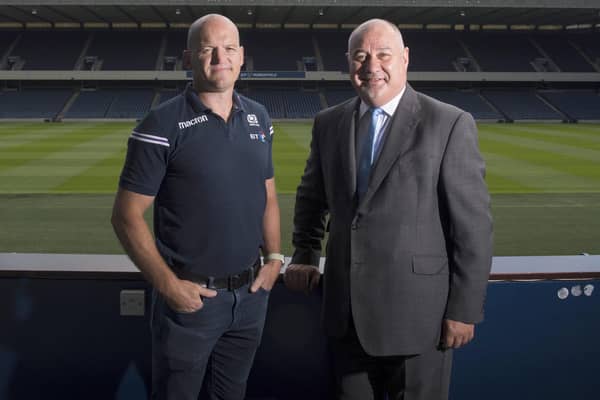 Scotland coach Greg Townsend and SRU chief executive Mark Dodson will talk this week.  Picture: Paul Devlin/SNS