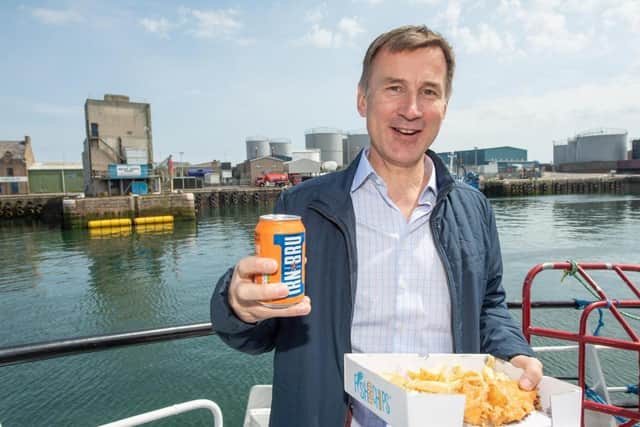 Jeremy Hunt in Peterhead during the 2019 Tory leadership election. Picture: PA