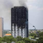 Grenfell Tower after the devastating fire in 2017. Image: Press Association.