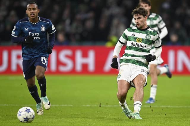 Celtic's Matt O'Riley is a reported target for La Liga leaders Girona. (Photo by Rob Casey / SNS Group)