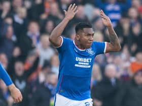 Rangers striker Alfredo Morelos cuts an animated figure during the Viaplay Cup final defeat to Celtic. (Photo by Paul Devlin / SNS Group)