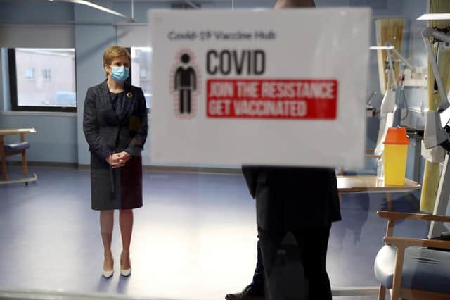 Has Nicola Sturgeon, seen visiting Edinburgh's Western General Hospital ahead of the start of the Covid vaccination programme in Scotland, learned the lessons from this year's botching flu vaccination drive, wonders Willie Rennie (Picture: Russell Cheyne/pool/Getty Images)