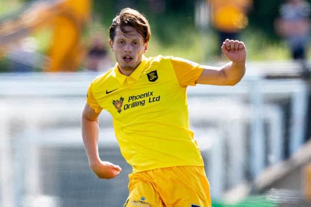 Jack Fitzwater scored twice for Livingston.