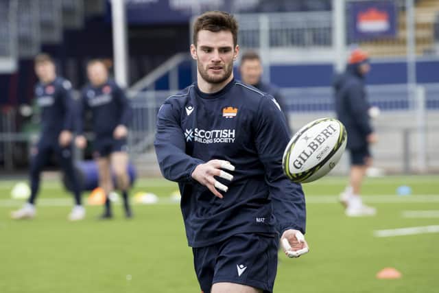 Matt Currie will partner Cammy Hutchison in the centre against Pau.  (Photo by Paul Devlin / SNS Group)
