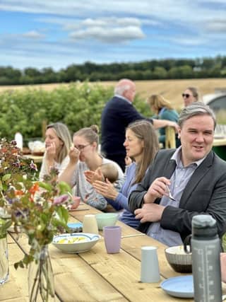 Tom Arthur MSP visited The Grow Free Community Foundation in Kemnay