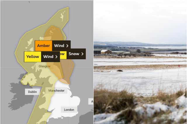 Scotland is gearing up for wintry weather this weekend, after the Met Office warned of snow and high winds.