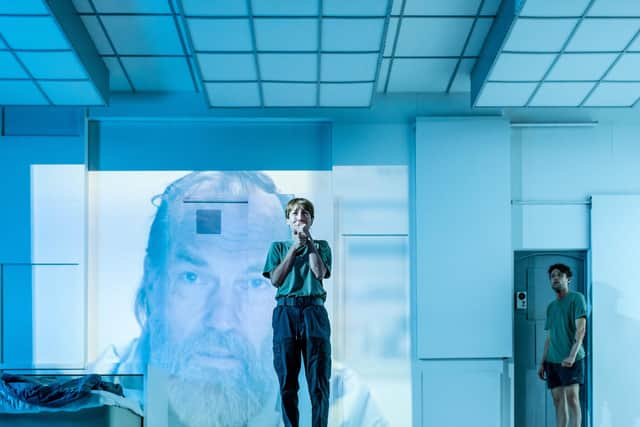 Hugo Weaving, Polly Frame & Keegan Joyce double award-winner Solaris. Picture: Mihaela Bodlovic