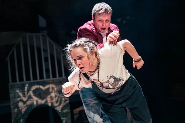 Molly Geddes (Esme) and Ryan J Mackay (Harris) in Water Colour
