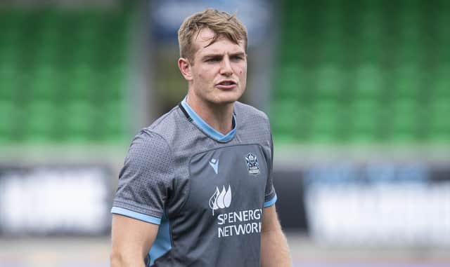 Glasgow Warriors Center Stafford McDowall. (Photo by Ross McDonald / SNS Group)