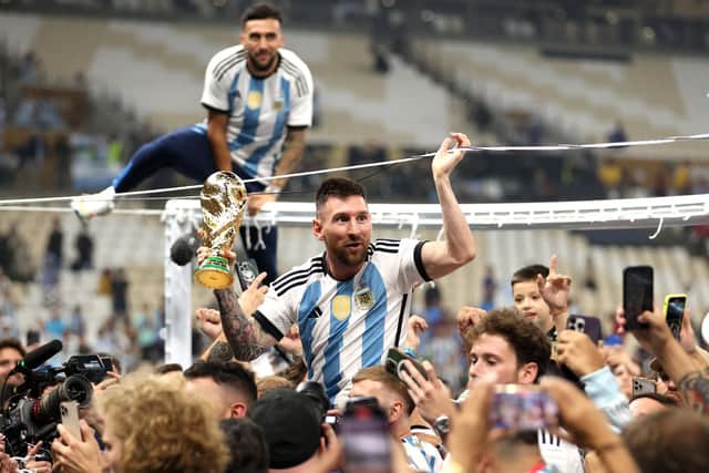 Argentina captain Lionel Messi finally got his hands on the World Cup after victory over France in the final.