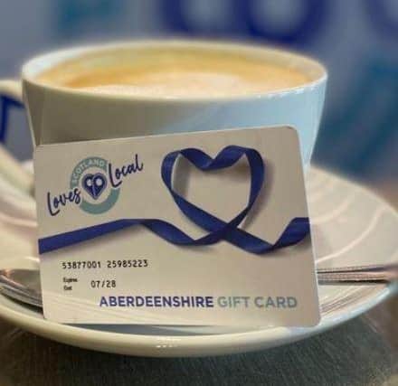 The gift card scheme encourages people to shop locally.