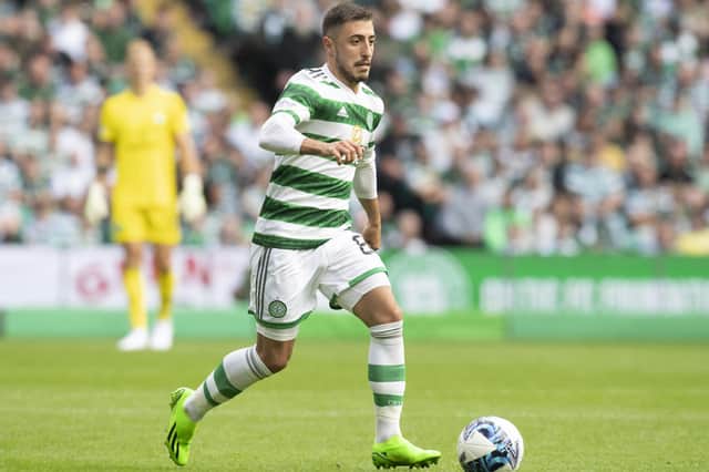 Celtic's manager Ange Postecoglou maintains transfer speculation that has sprung up around Josip Juranovic has not been destablising for either him or the player. (Photo by Rob Casey / SNS Group)