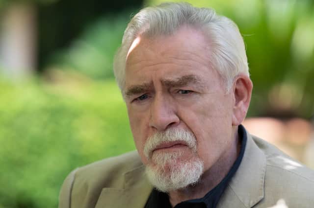 Succession star Brian Cox looks like he's just been told the word 'dreich' is on a new banned list