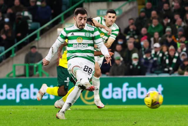 Josip Juranovic converted a 25th-minute penalty to move Celtic further ahead.