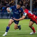Edinburgh's Mosese Tuipulotu in action during the win over Gloucester in a pre-season friendly at Hive Stadium. (Photo by Ross Parker / SNS Group)