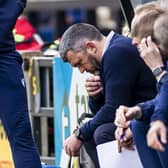 Callum Davidson deep in thought during St Johnstone's 2-0 defeat to Livingston which proved to be his final match in charge. (Photo by Roddy Scott / SNS Group)