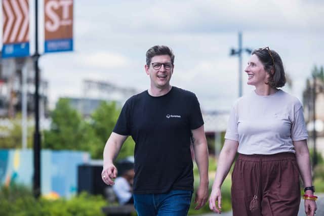 Glasgow-based Forumm founders Dan Marrable and Dr Hilary Young. Picture: Greig Middlemiss, Different Light Film & Photography