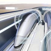 How a hyperloop might look (Photo by HyperloopTT)